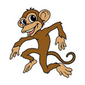 Dancing Monkey Temporary Tattoo